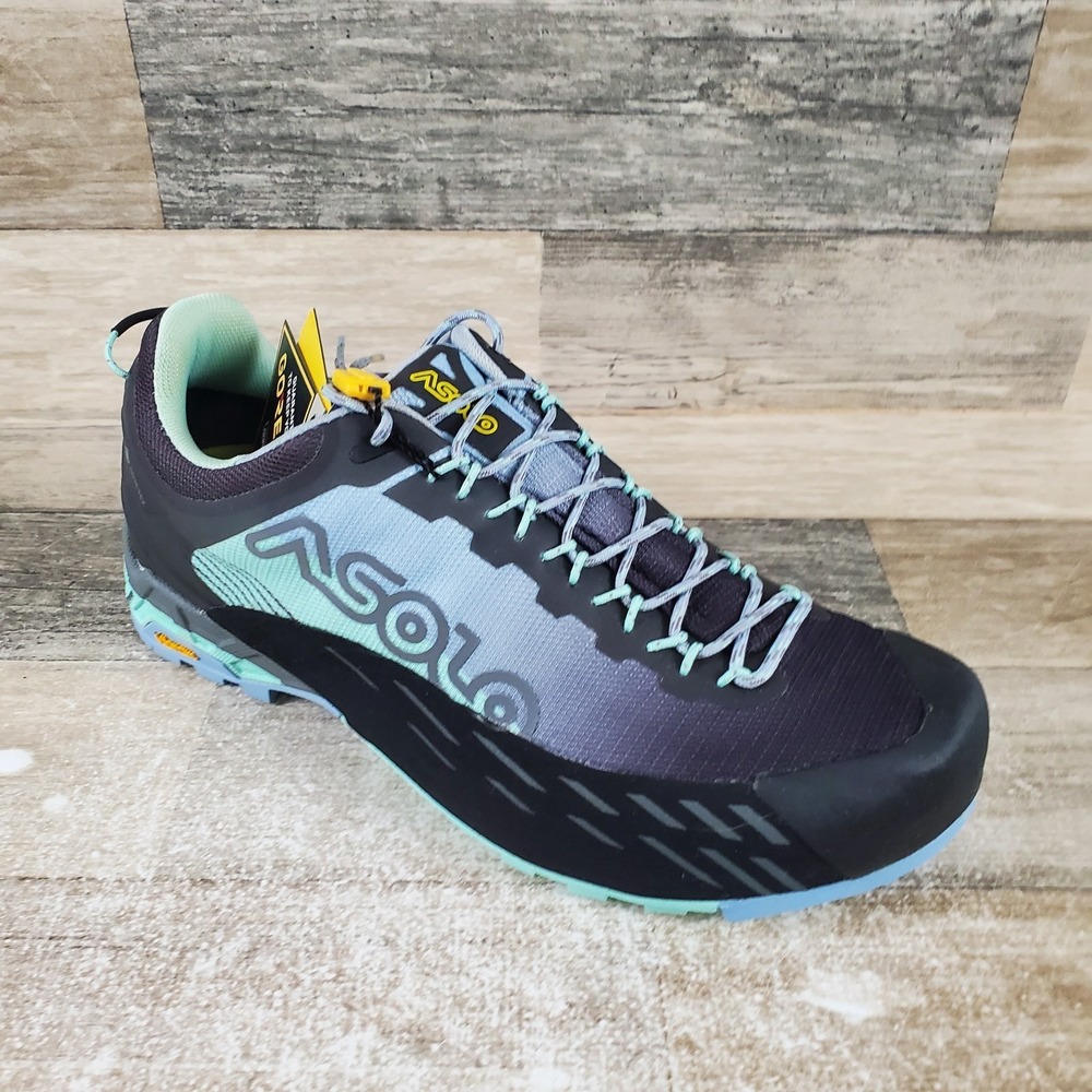 Asolo‎ Eldo Gv ML Womens Approach Shoes Sz 8 Brook Green Blue Mist Hiking Boots